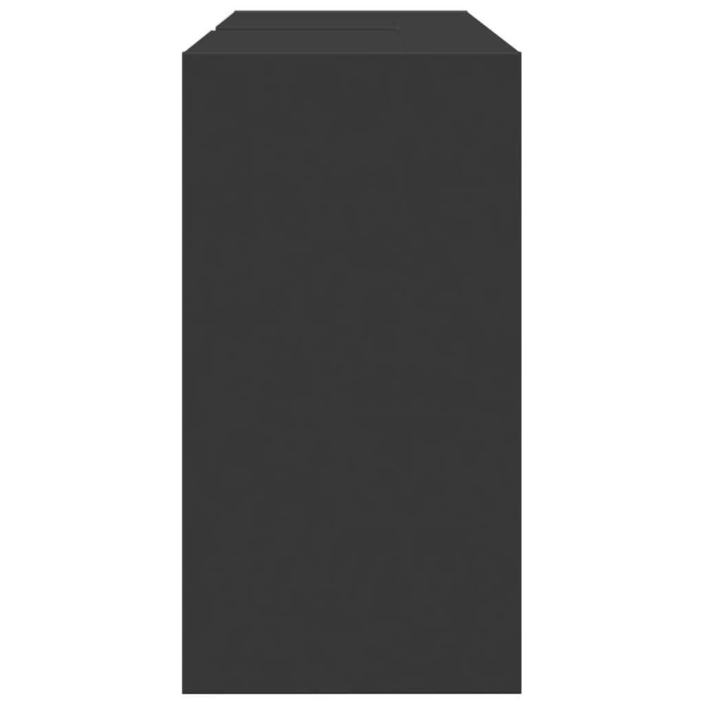 Washbasin Cabinet Black 90x29x55 cm Wood Material