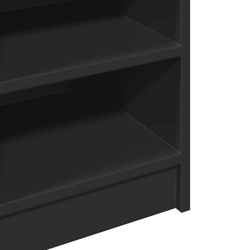 Washbasin Cabinet Black 90x29x55 cm Wood Material