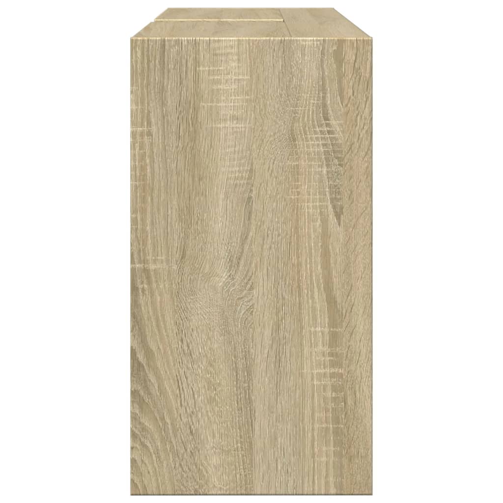 Washbasin base cabinet Sonoma oak 90x29x55 cm wood material