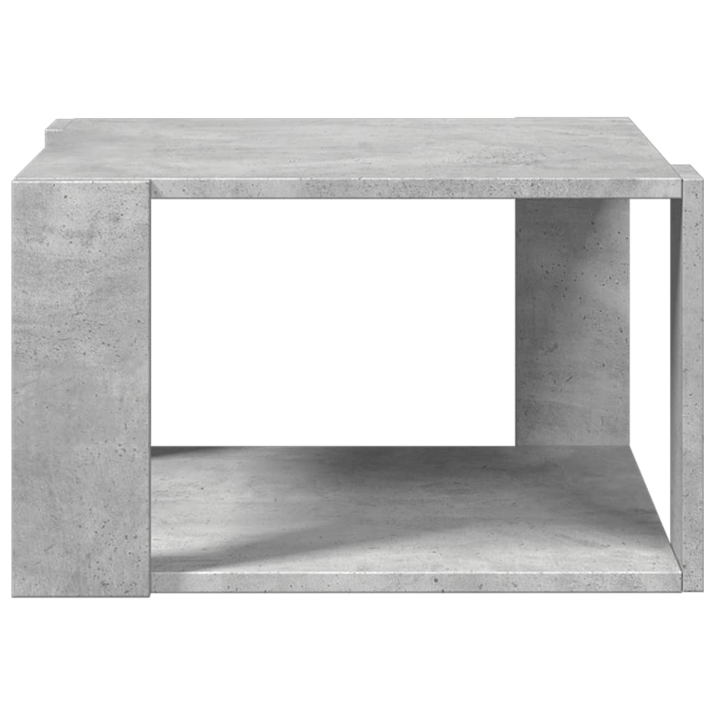 Table basse gris béton 51,5x51,5x30 cm en bois
