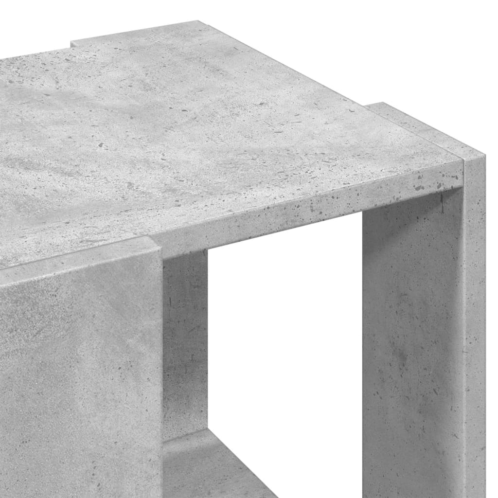 Table basse gris béton 32x32x30 cm en bois