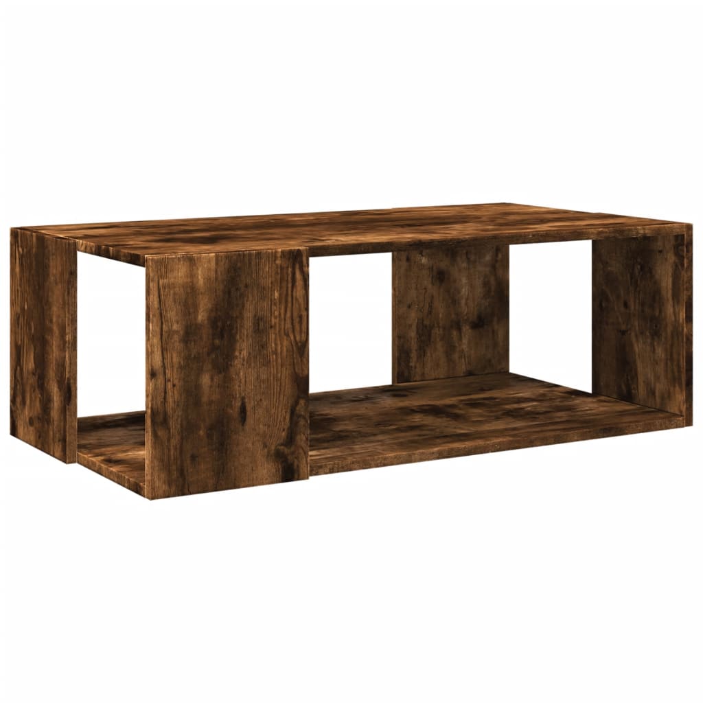 Coffee table smoked oak 89.5x48x30 cm wood material