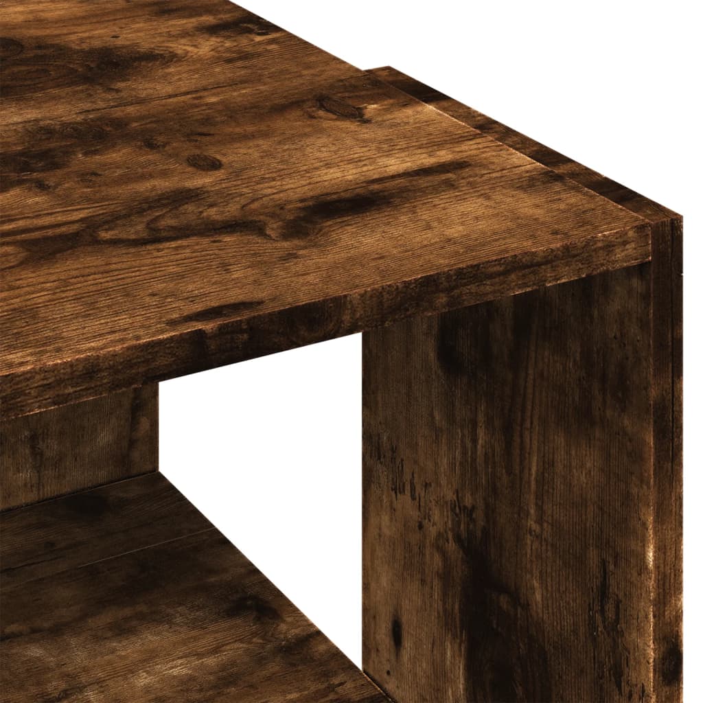 Coffee table smoked oak 89.5x48x30 cm wood material