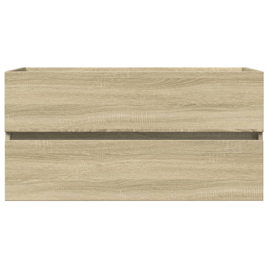 Washbasin base cabinet Sonoma oak 90x38.5x45cm wood material