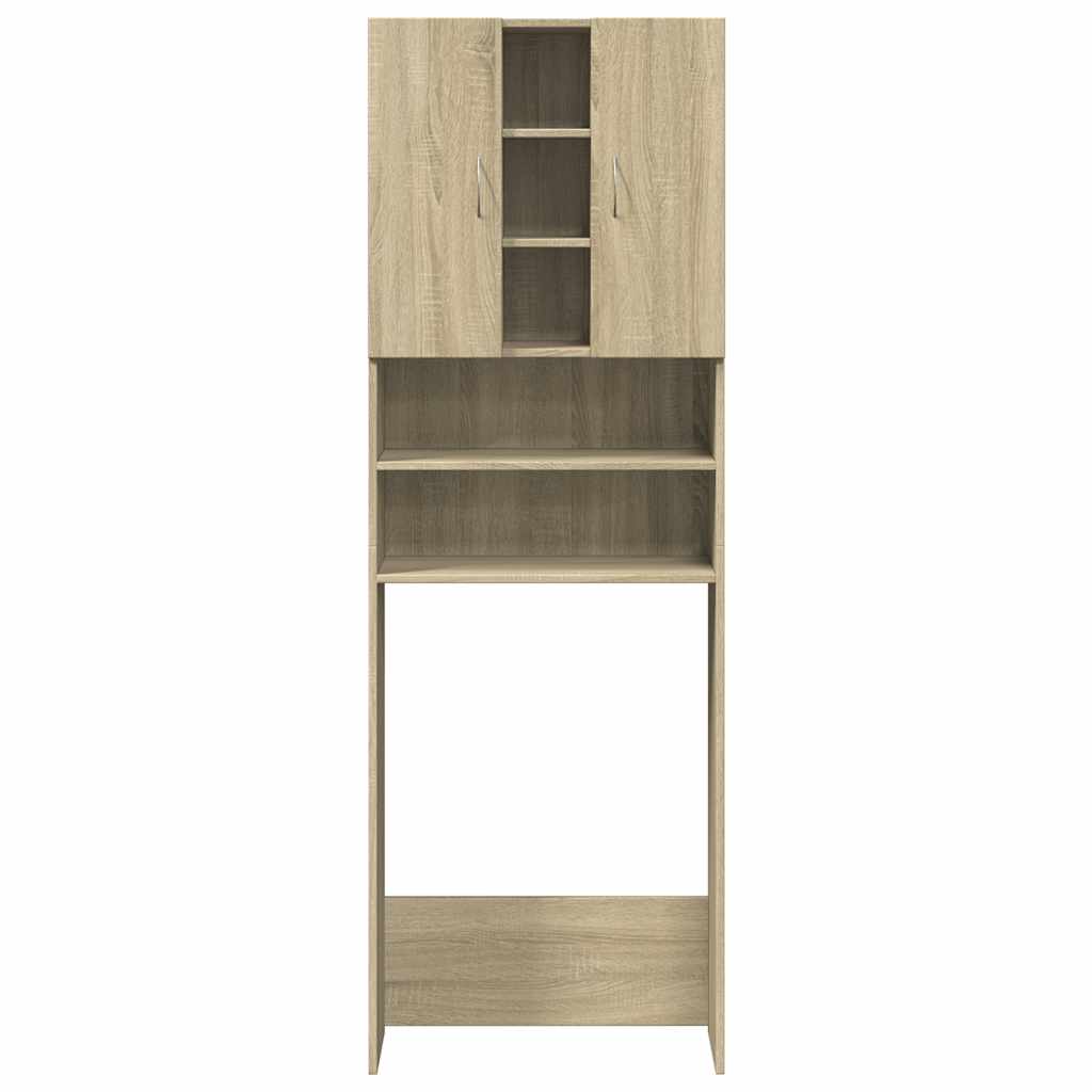 Meuble lave-linge chêne Sonoma 64x25,5x190 cm