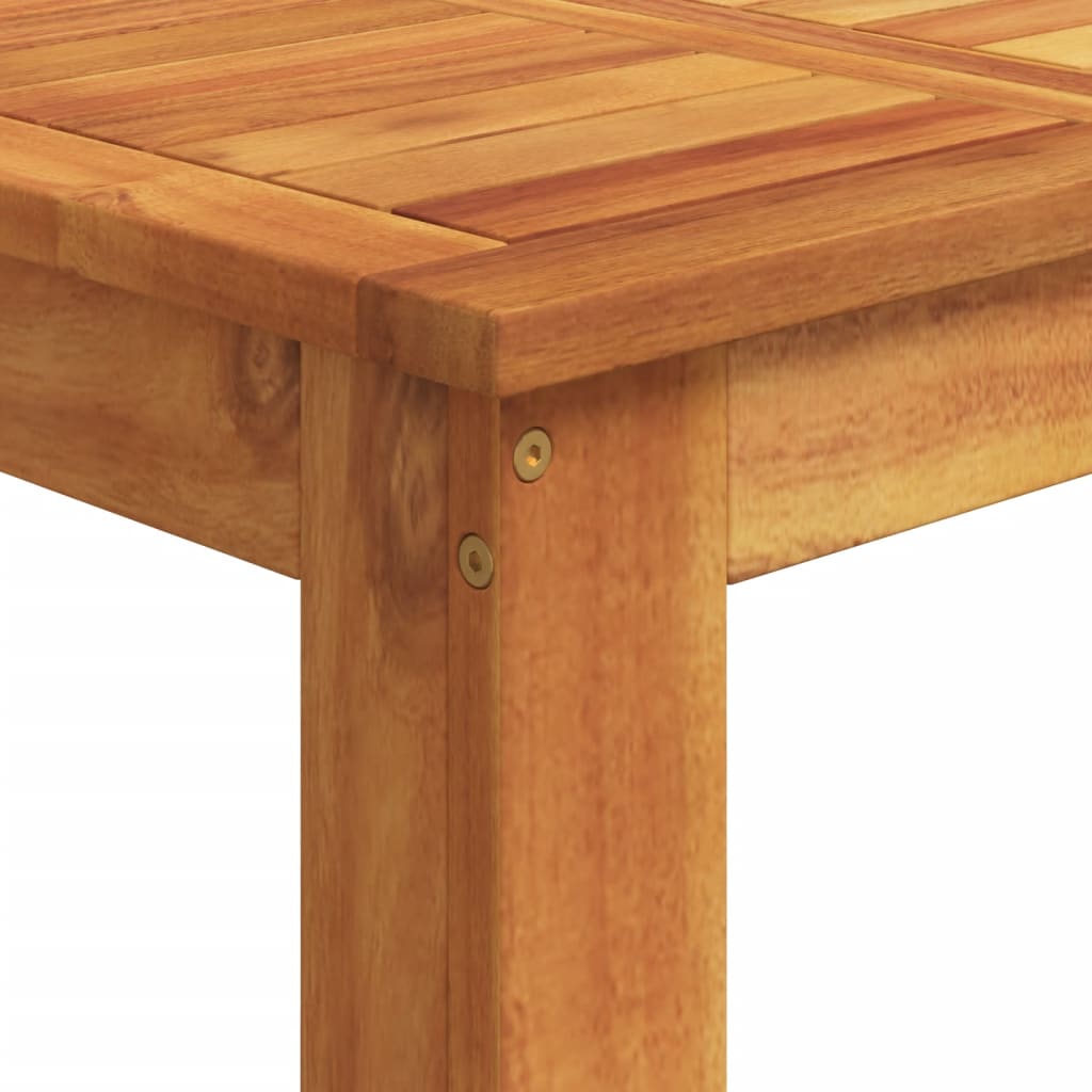 Ensemble de bar de jardin 5 pièces en bois d'acacia massif gris et polyrotin