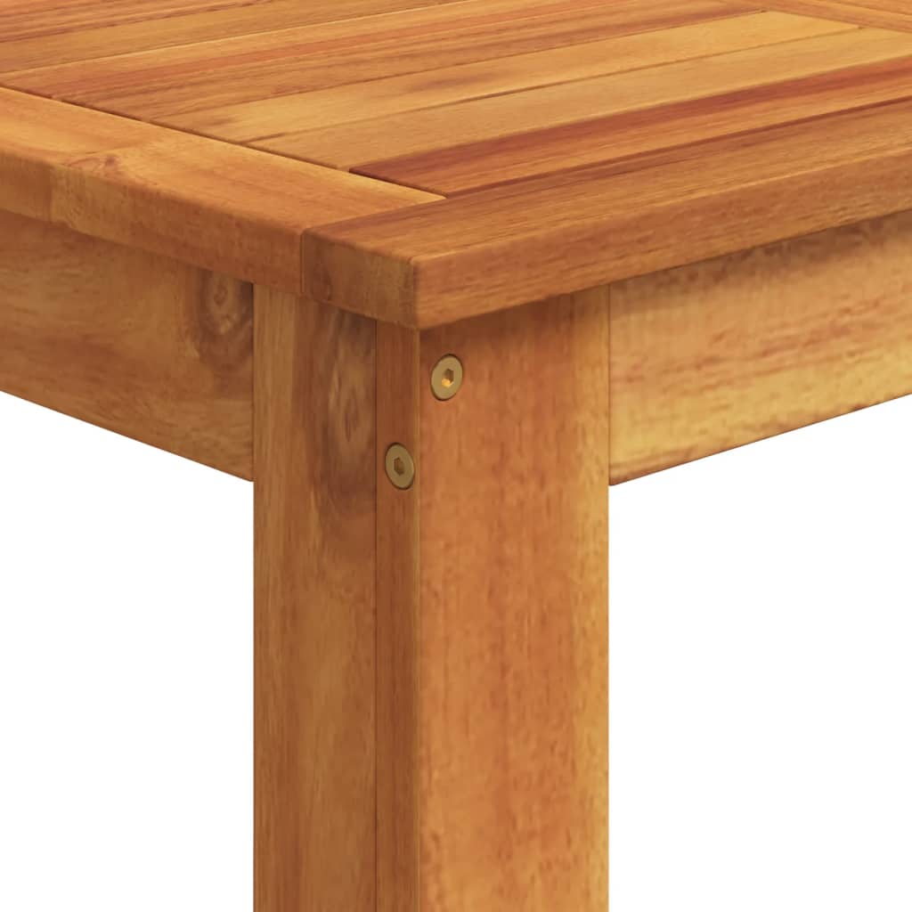 Ensemble de bar de jardin 5 pièces en bois d'acacia massif noir et polyrotin