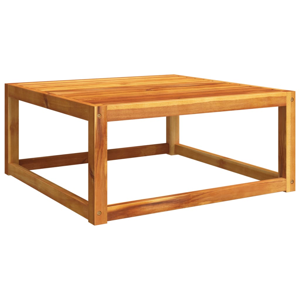 Ensemble de canapés de jardin 6 pièces avec coussins en bois d'acacia massif