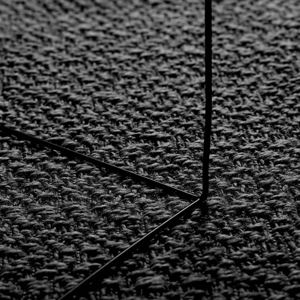 Tapis ZIZUR Anthracite 160x230cm Aspect Jute Intérieur et Extérieur