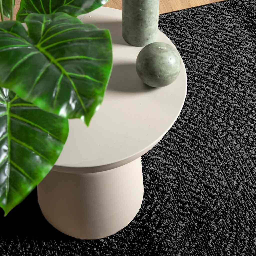 Tapis ZIZUR Anthracite 160x230cm Aspect Jute Intérieur et Extérieur