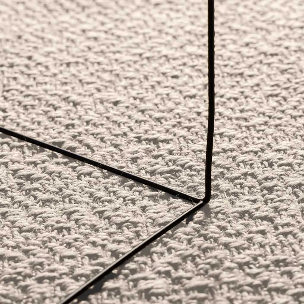 Tapis ZIZUR Crème 160x230 cm Aspect Jute Intérieur et Extérieur