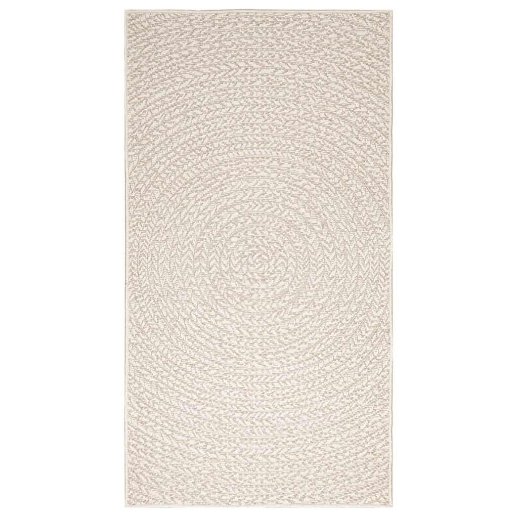 Tapis ZIZUR Crème 80x150 cm Aspect Jute Intérieur et Extérieur