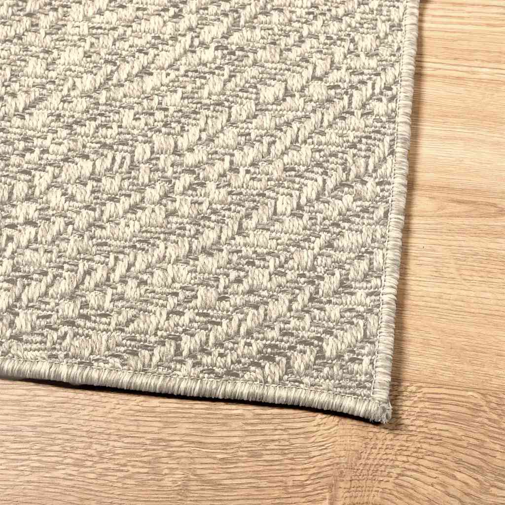 Tapis ZIZUR Crème 240x340 cm Aspect Jute Intérieur et Extérieur