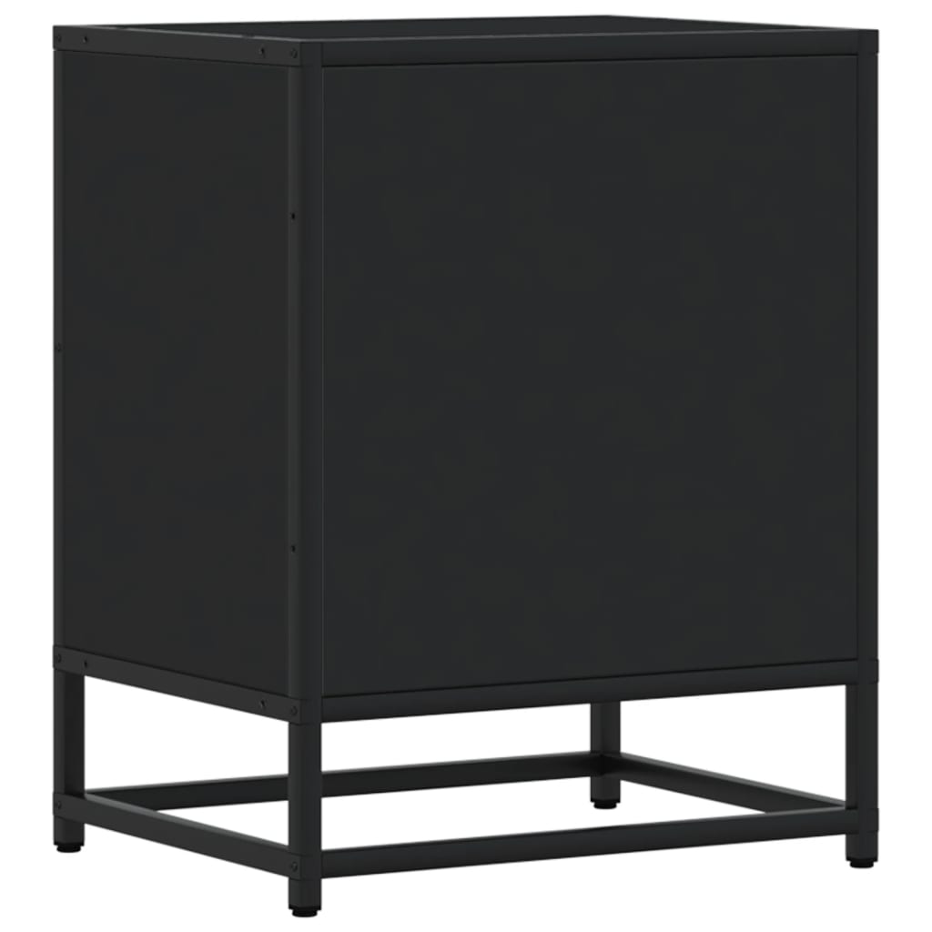 Tables de chevet 2 pcs. Noir 40x31x50 cm en bois