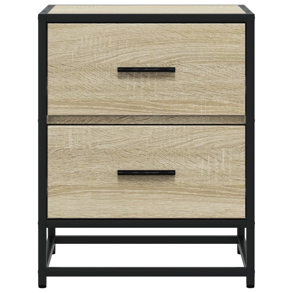 Table de chevet chêne Sonoma 40x31x50 cm en bois