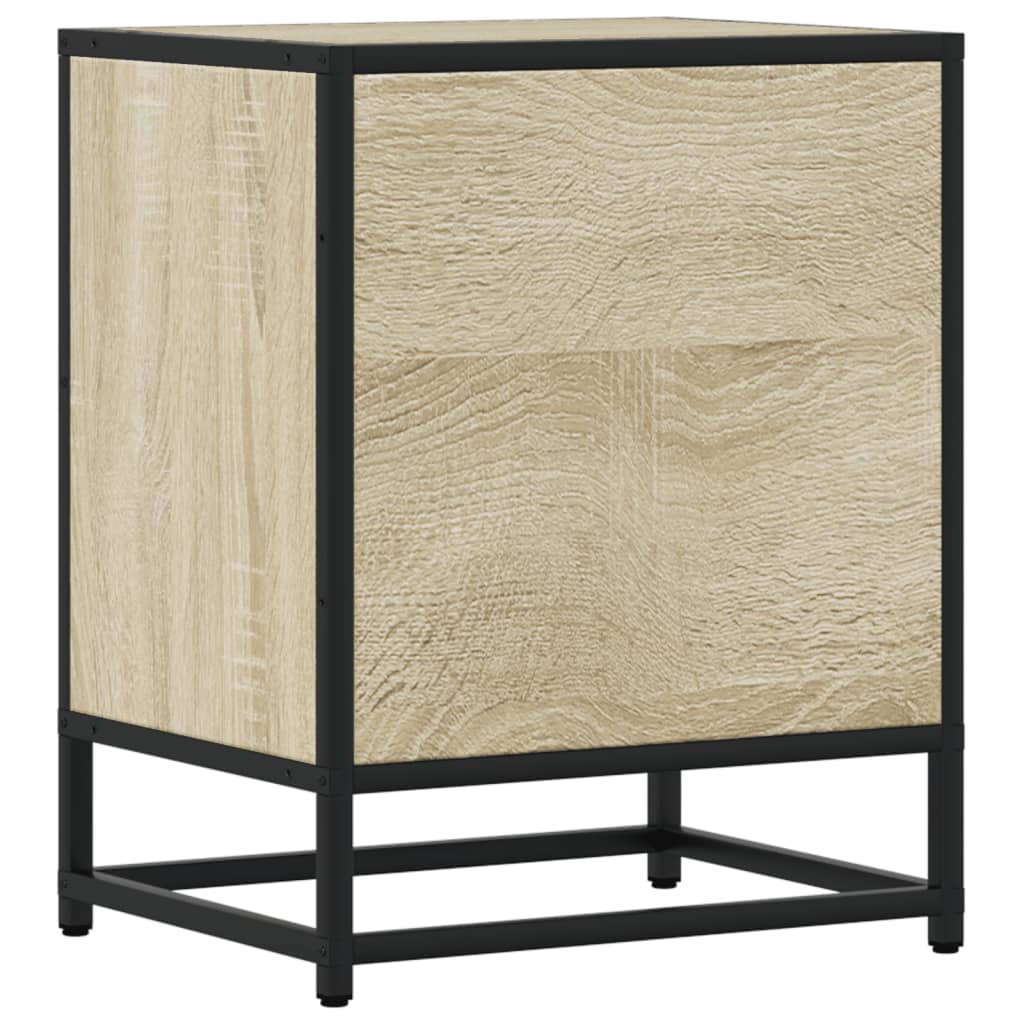 Tables de chevet 2 pcs. Chêne Sonoma 40x31x50 cm matériau bois