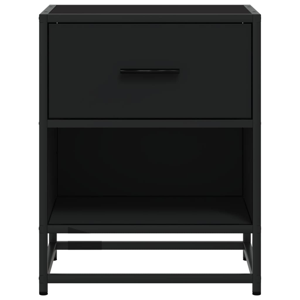 Tables de chevet 2 pcs. Noir 40x31x50 cm en bois