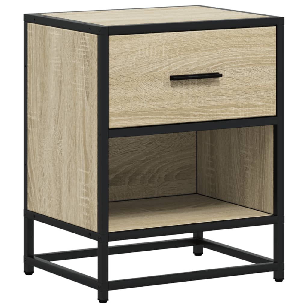 Table de chevet chêne Sonoma 40x31x50 cm en bois