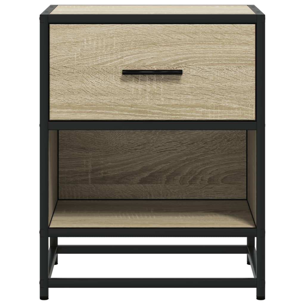 Table de chevet chêne Sonoma 40x31x50 cm en bois