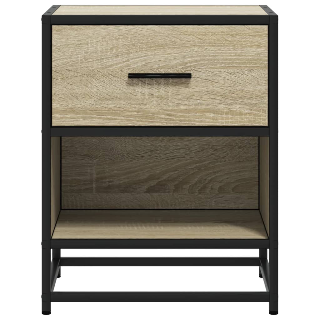 Tables de chevet 2 pcs. Chêne Sonoma 40x31x50 cm matériau bois