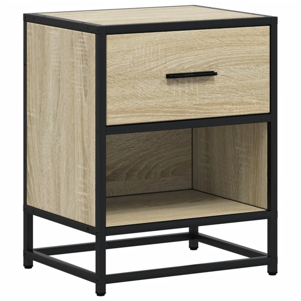 Tables de chevet 2 pcs. Chêne Sonoma 40x31x50 cm matériau bois