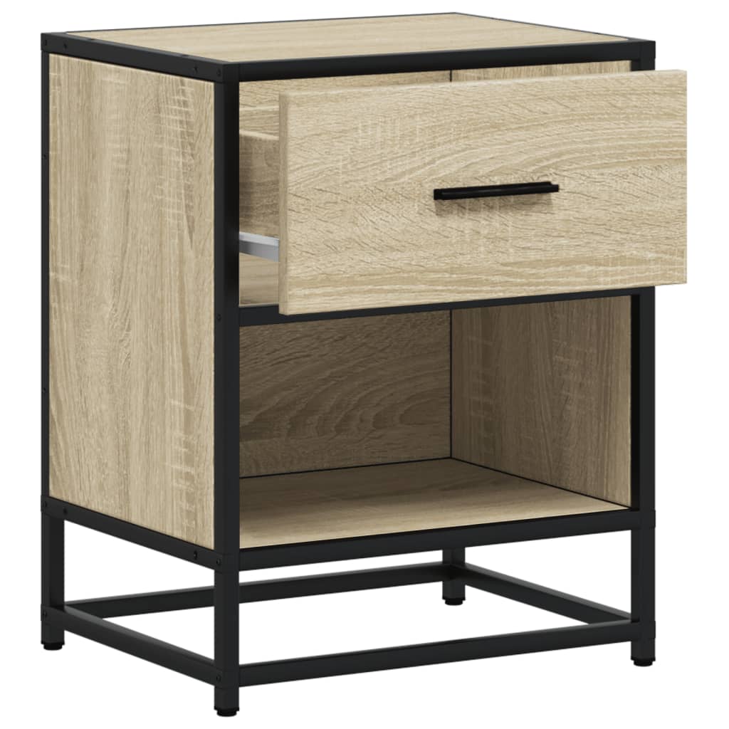 Tables de chevet 2 pcs. Chêne Sonoma 40x31x50 cm matériau bois