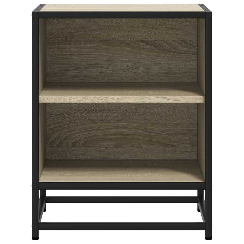 Table de chevet en chêne Sonoma 40x31x50 cm en bois et métal
