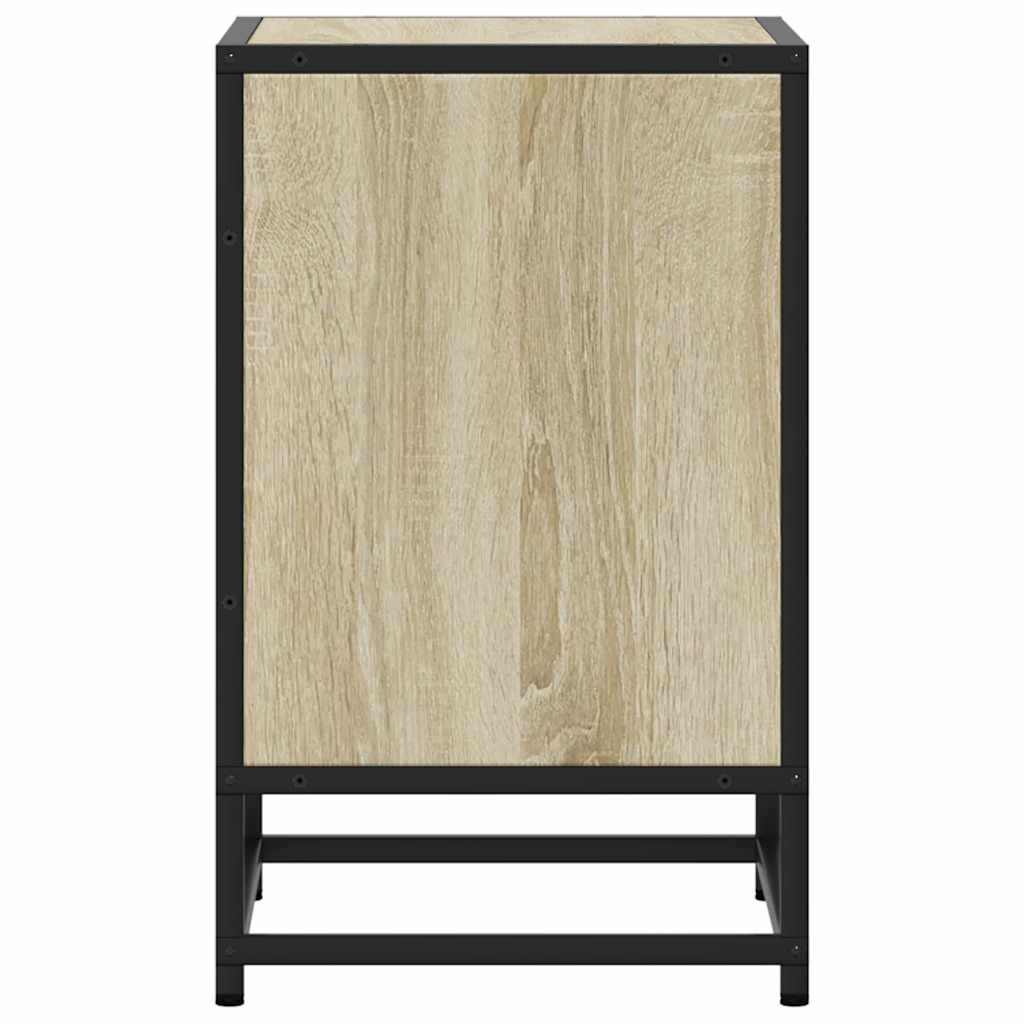Table de chevet en chêne Sonoma 40x31x50 cm en bois et métal
