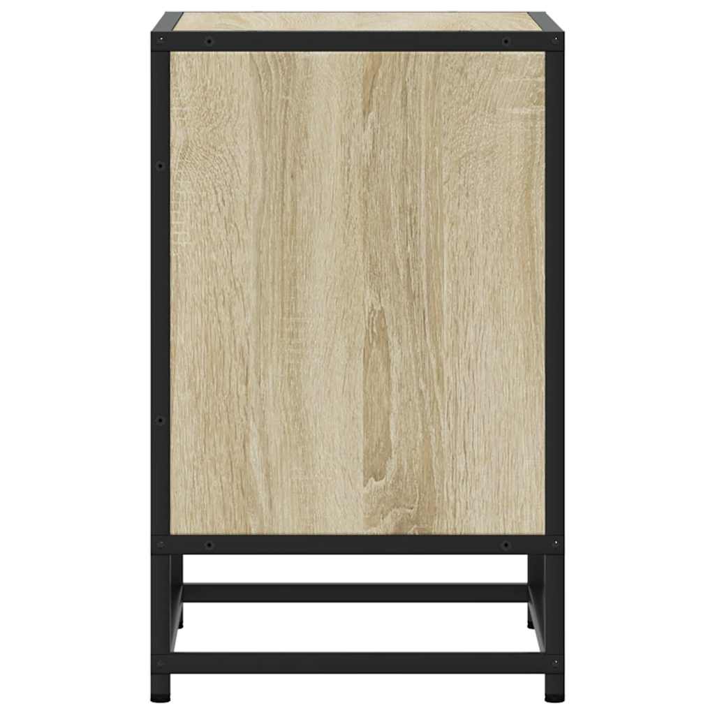 Tables de chevet, lot de 2, chêne Sonoma, 40 x 31 x 50 cm, bois, métal