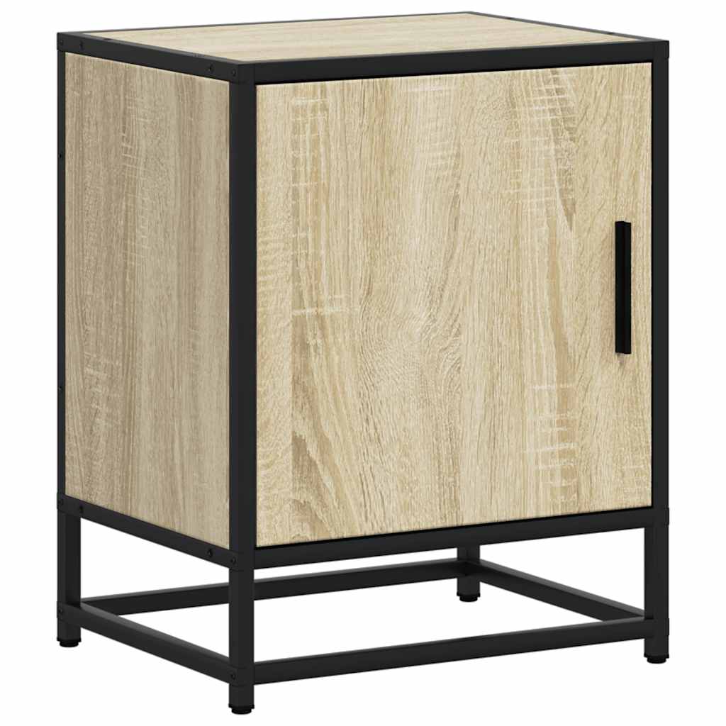 Table de chevet en chêne Sonoma 40x31x50 cm en bois et métal