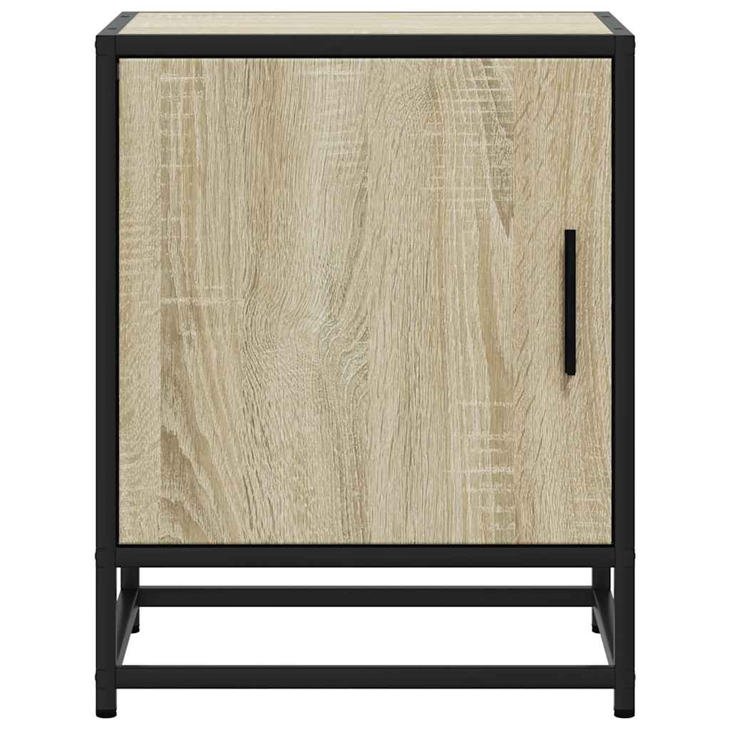 Table de chevet en chêne Sonoma 40x31x50 cm en bois et métal