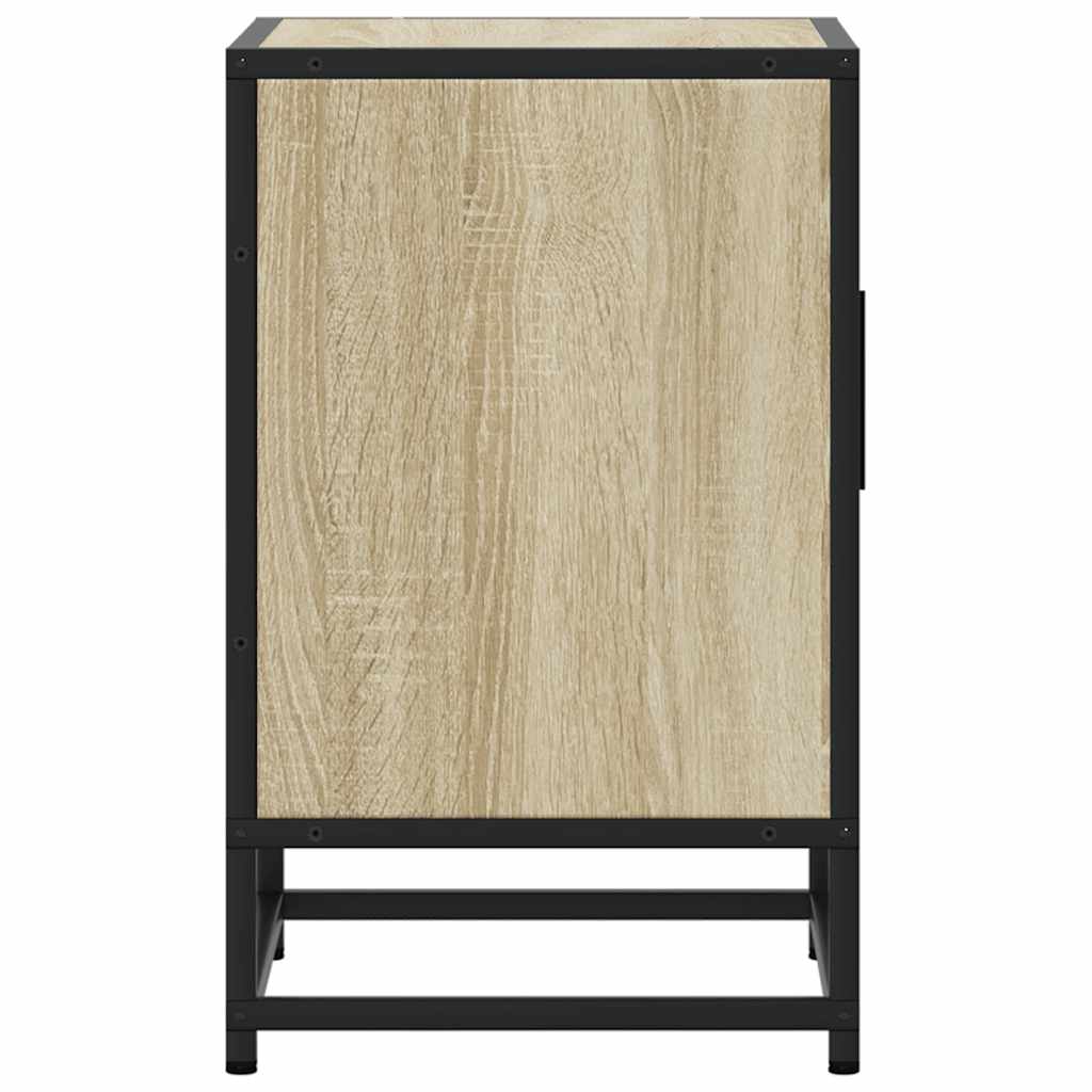 Table de chevet en chêne Sonoma 40x31x50 cm en bois et métal
