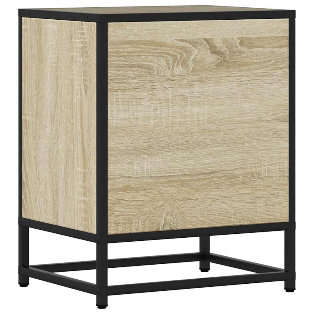 Table de chevet en chêne Sonoma 40x31x50 cm en bois et métal