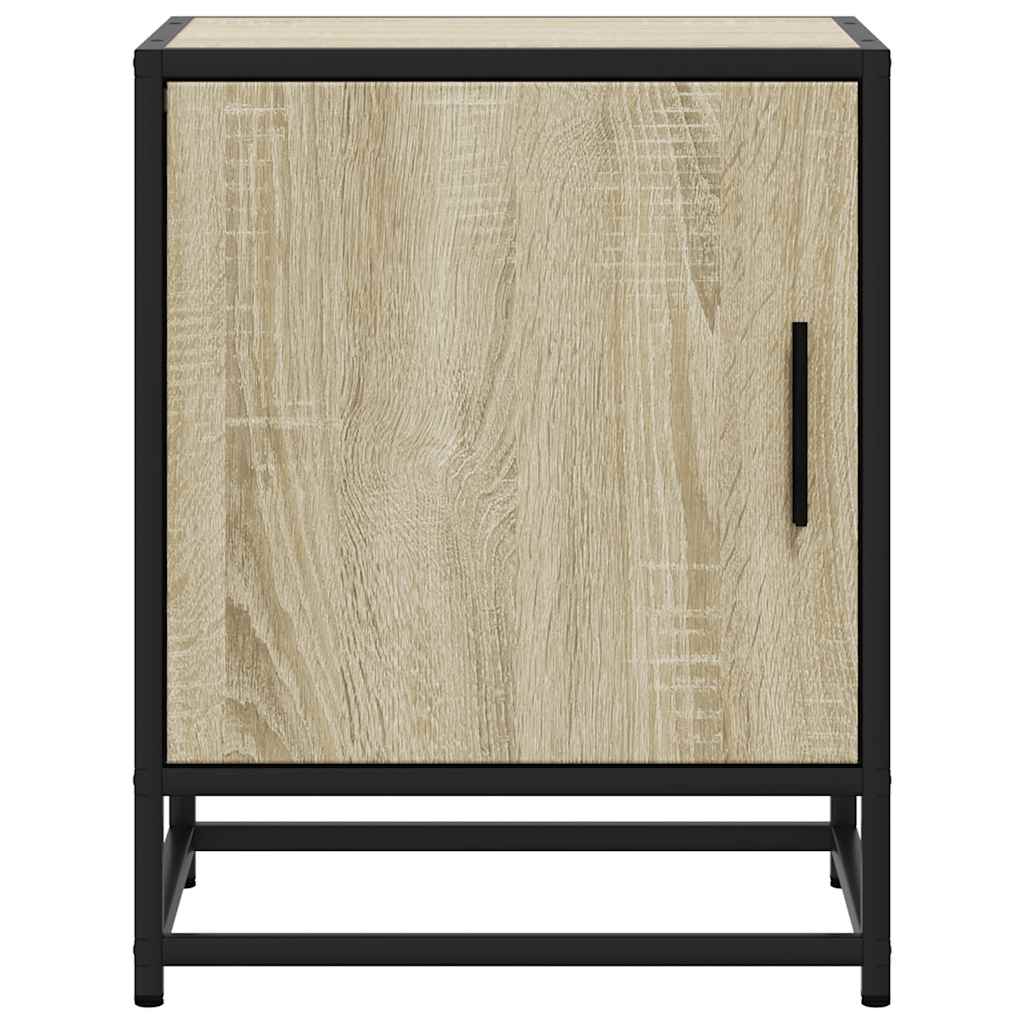 Tables de chevet, lot de 2, chêne Sonoma, 40 x 31 x 50 cm, bois, métal