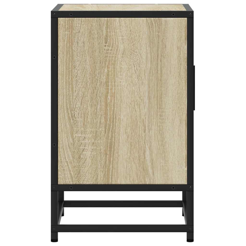 Tables de chevet, lot de 2, chêne Sonoma, 40 x 31 x 50 cm, bois, métal