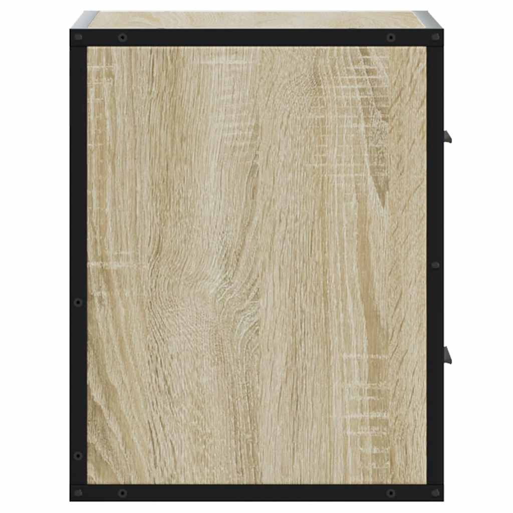 Wall-mounted bedside table Sonoma oak 40x31x39.5 cm