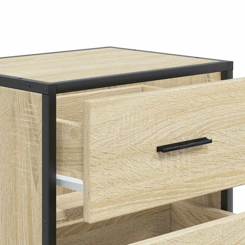 Wall-mounted bedside tables, 2 pieces, Sonoma oak, 40 x 31 x 39.5 cm
