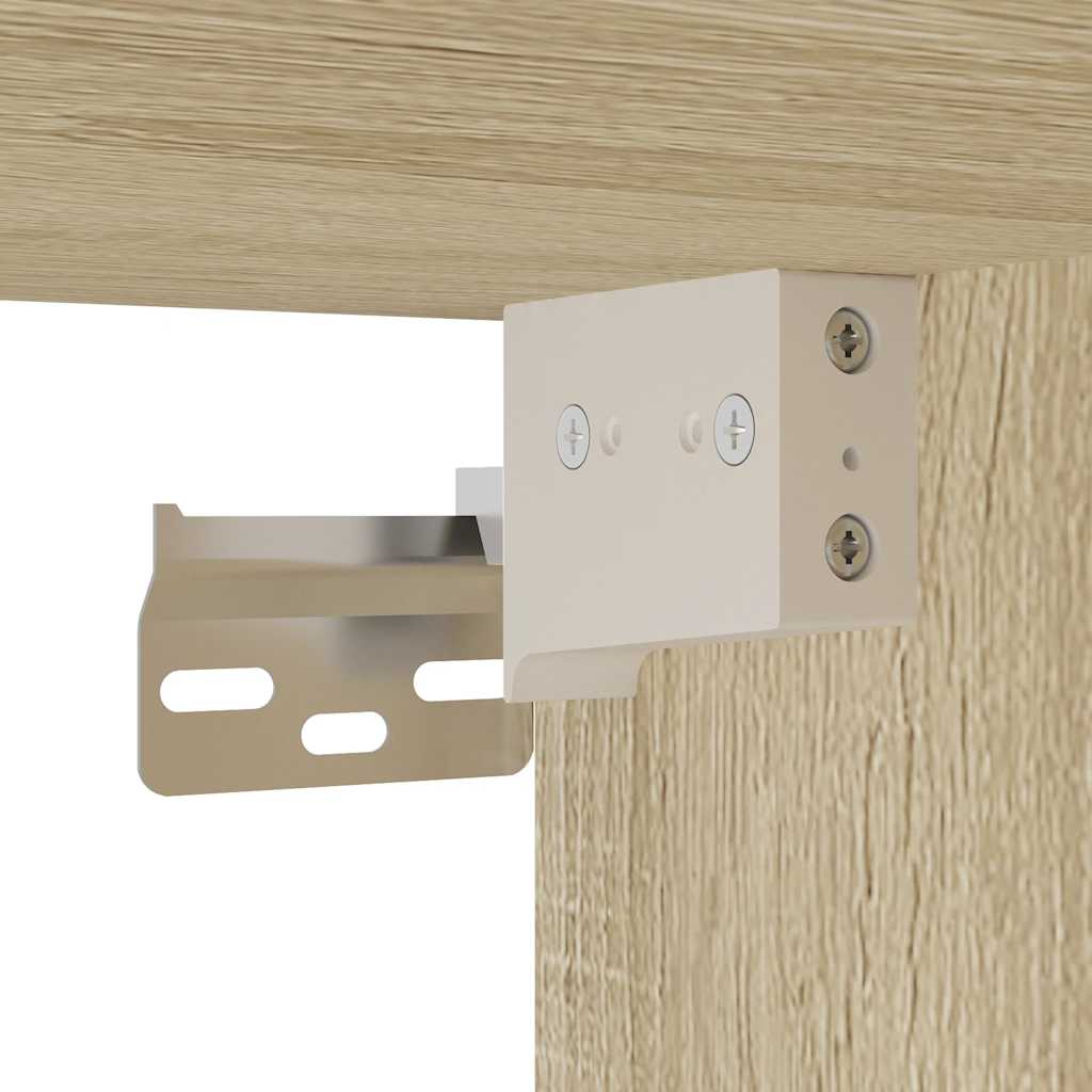 Wall-mounted bedside table Sonoma oak 40x31x39.5 cm