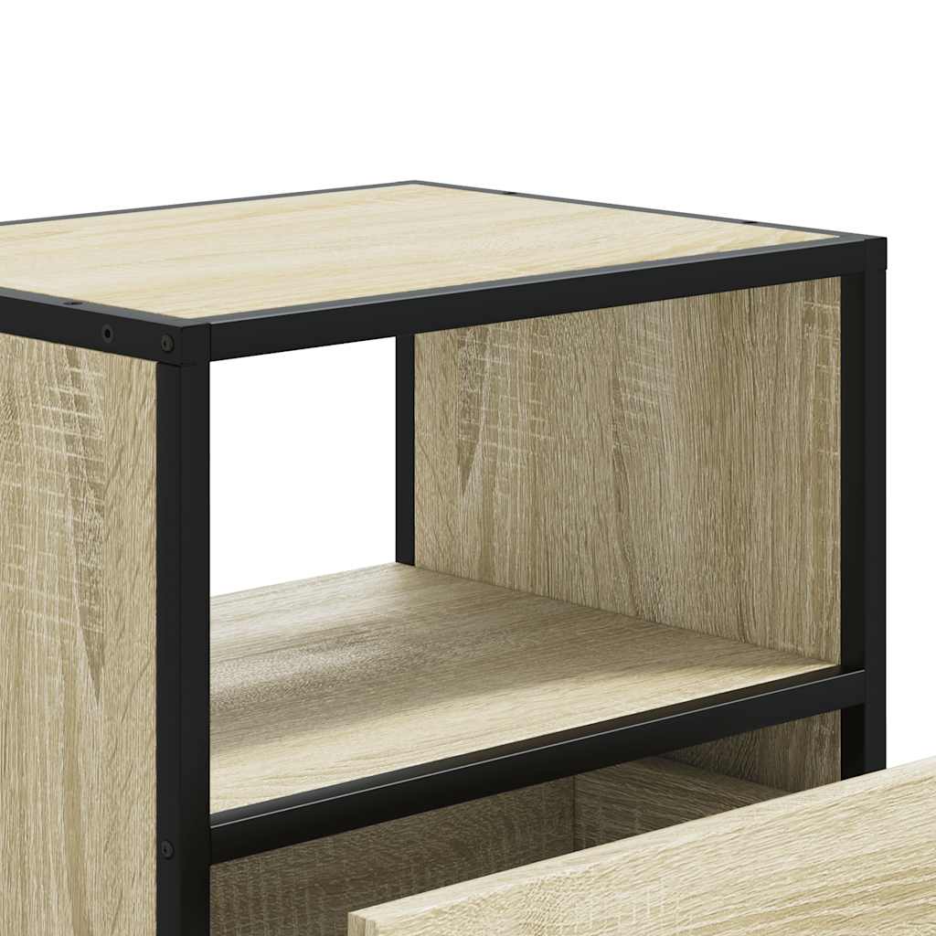 Wall-mounted bedside tables, 2 pieces, Sonoma oak, 40 x 31 x 39.5 cm