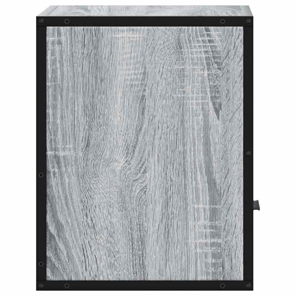 Wall-mounted bedside tables, 2 pieces, Sonoma gray, 40 x 31 x 39.5 cm