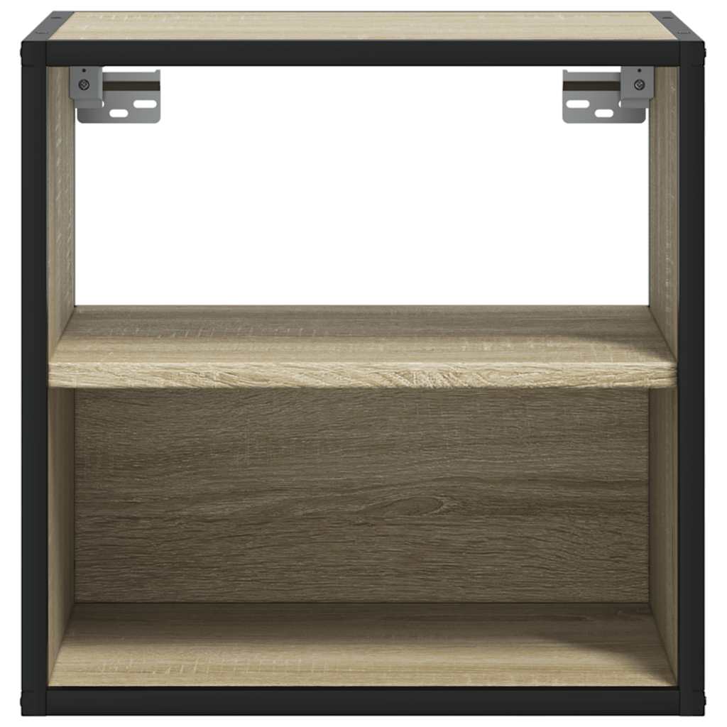 Wall-mounted bedside table Sonoma oak 40x31x39.5 cm