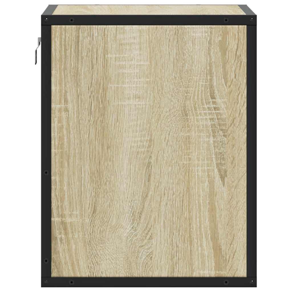 Wall-mounted bedside table Sonoma oak 40x31x39.5 cm