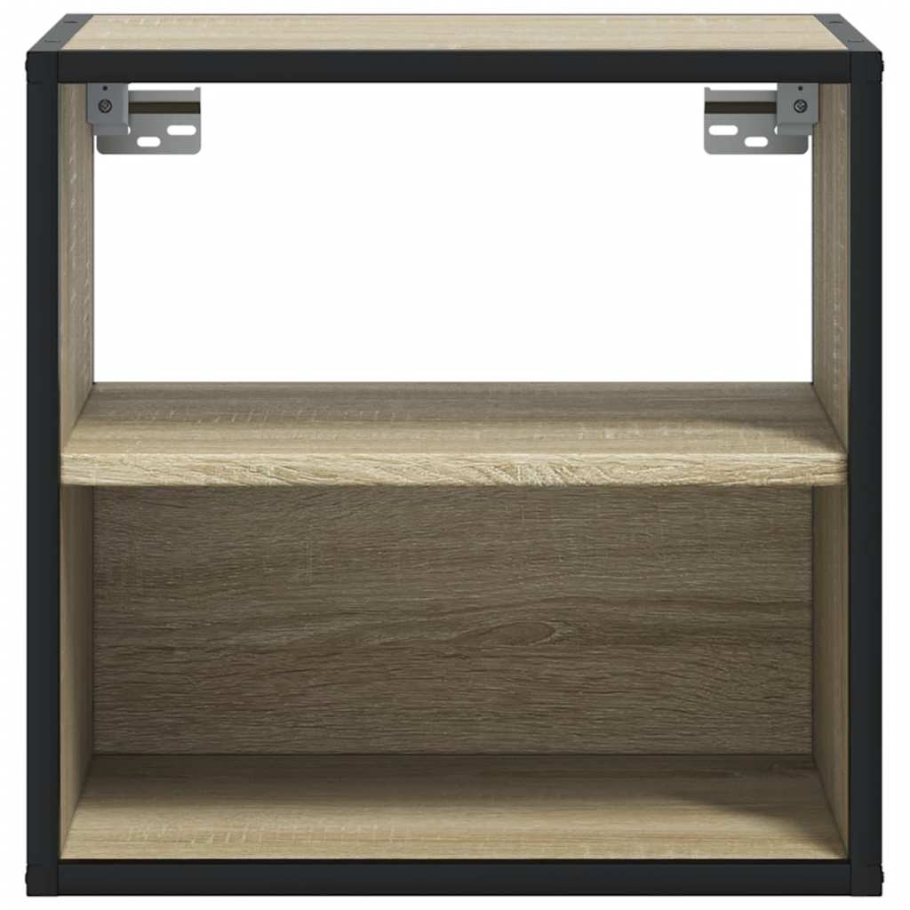 Wall-mounted bedside tables, 2 pieces, Sonoma oak, 40 x 31 x 39.5 cm