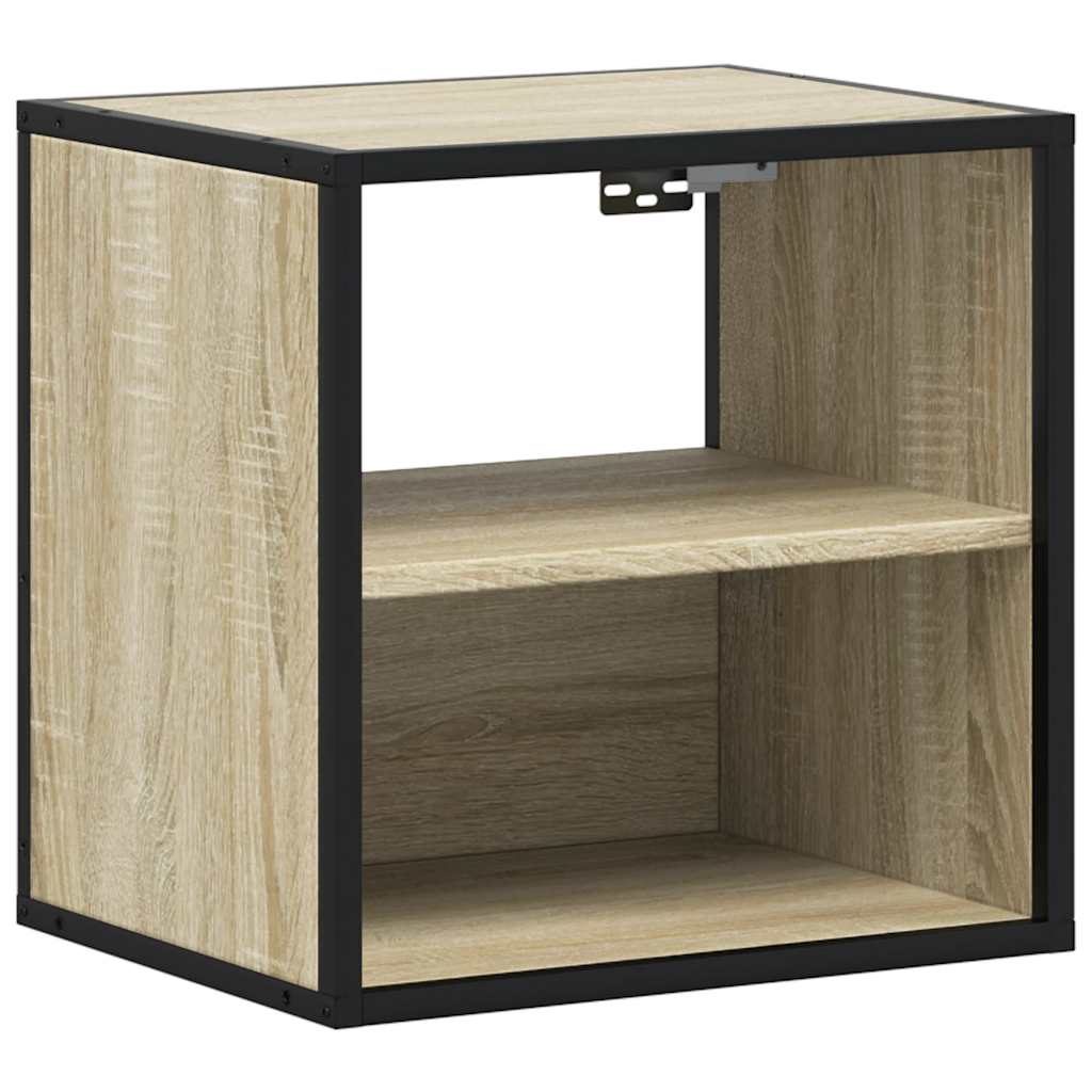 Wall-mounted bedside tables, 2 pieces, Sonoma oak, 40 x 31 x 39.5 cm