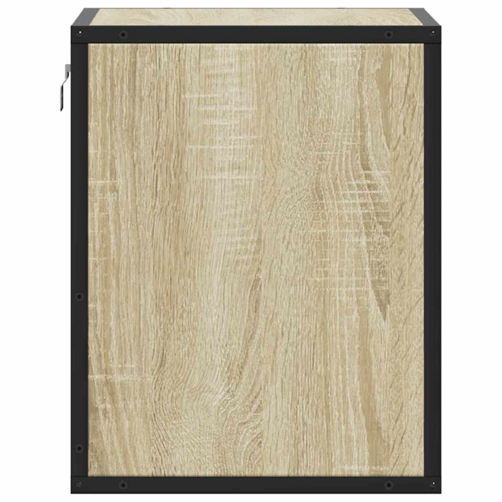 Wall-mounted bedside tables, 2 pieces, Sonoma oak, 40 x 31 x 39.5 cm