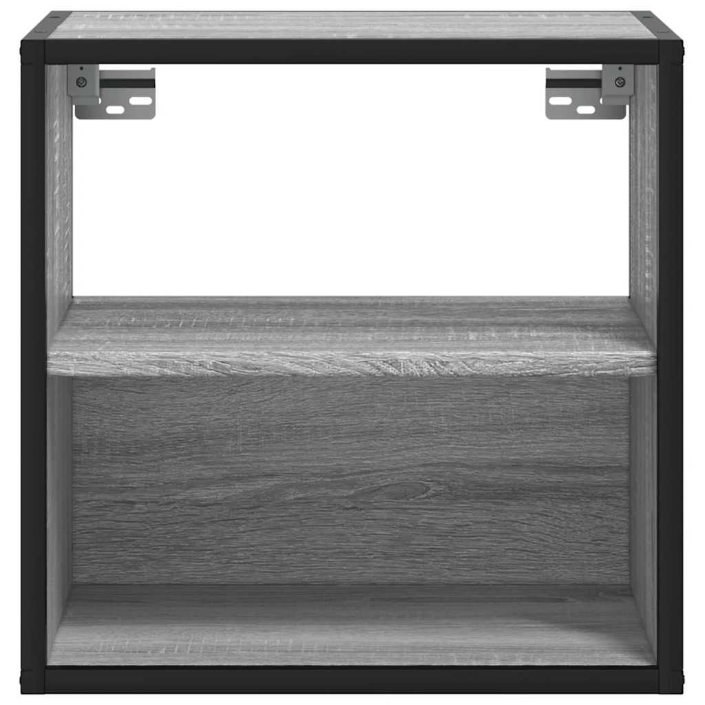 Wall-mounted bedside tables, 2 pieces, Sonoma gray, 40 x 31 x 39.5 cm