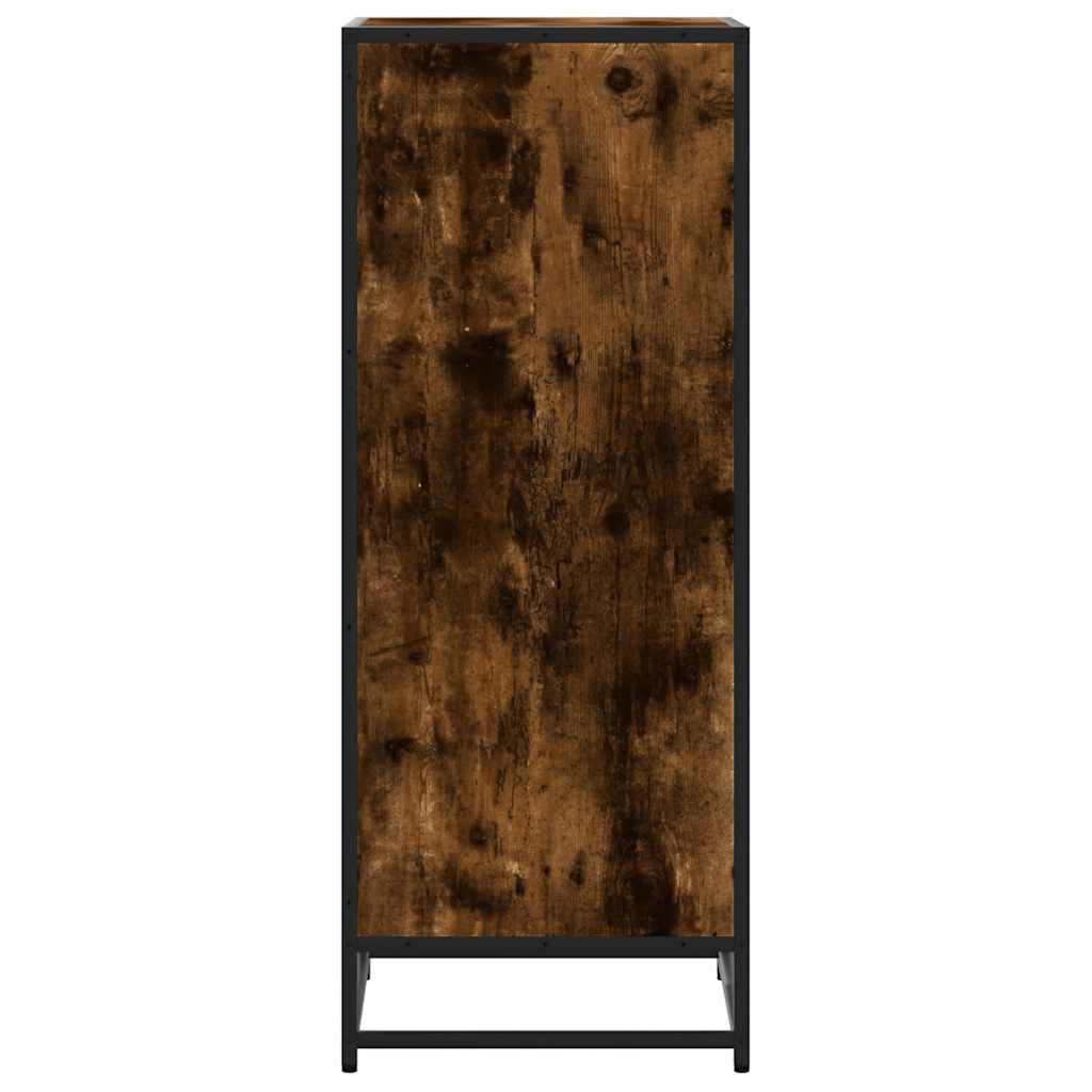 Shoe rack smoked oak 48x38x97.5 cm wood material