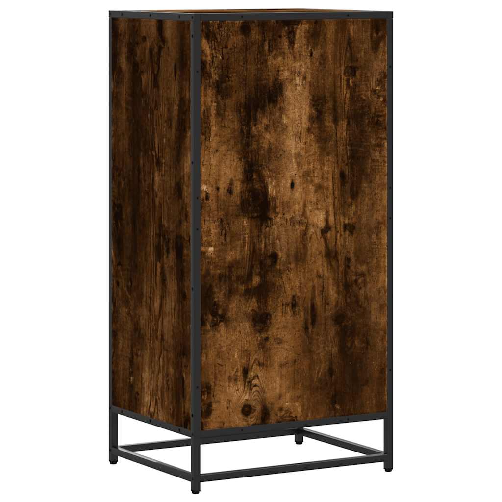 Shoe rack smoked oak 48x38x97.5 cm wood material