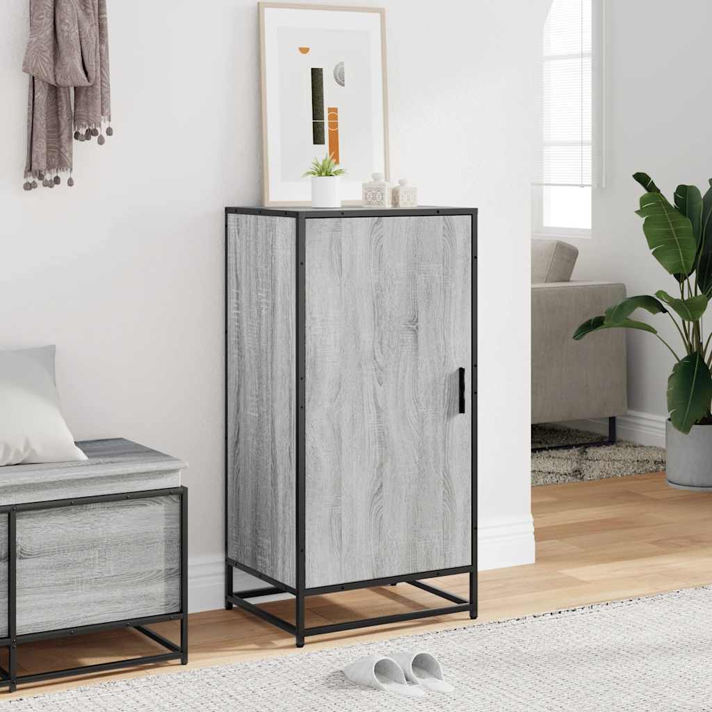 Étagère à chaussures grise Sonoma 48x38x97,5 cm en bois