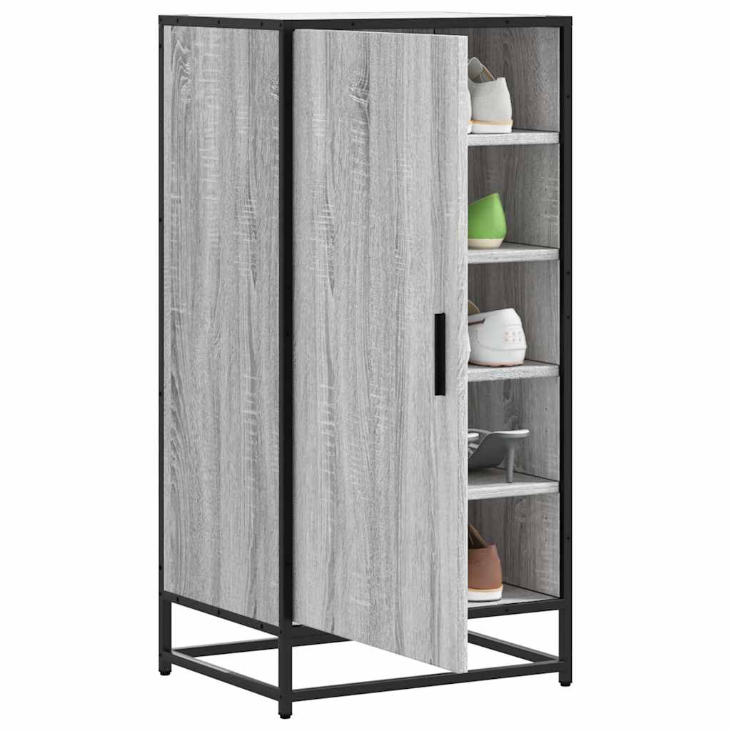 Étagère à chaussures grise Sonoma 48x38x97,5 cm en bois
